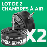 Lot de 2 chambres à air 27,5 pouces MoovMoov