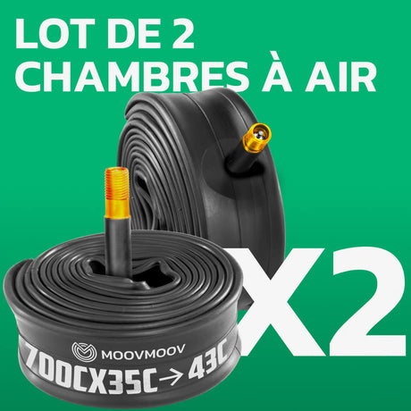 Lot de 2 chambres à air 700C MoovMoov