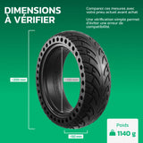 Pneu plein 8 1/2x2.5 pour trottinette – dimensions et poids MoovMoov