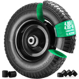 4.80/4.00-8 Puncture-Proof Wheel with steel Rim and 3/4" Axle bore