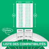 Tableau de compatibilité des tailles de pneus et ETRTO – chambre à air 26 pouces MoovMoov