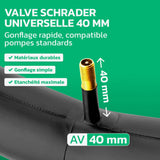 Valve Schrader 40 mm de la chambre à air 26 pouces MoovMoov